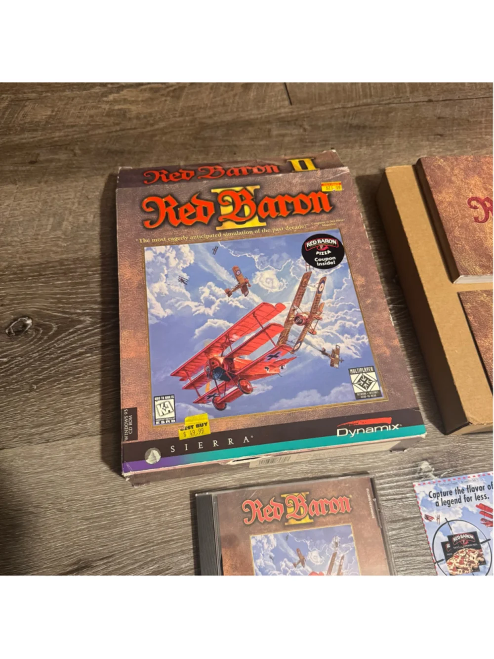 Red Baron II (Big Box PC, 1997) CIB, Near-Mint Disc, W/ Manual, Registration Etc
